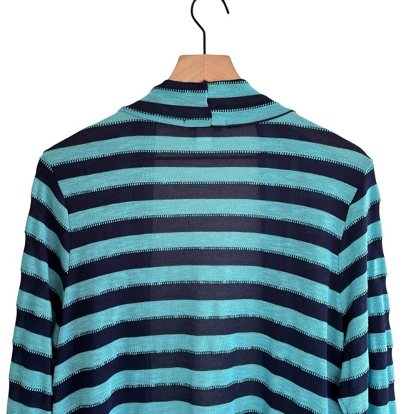 Coldwater Creek Open Front Cardigan Women’s Size XL Striped Casual - Picture 9 of 15